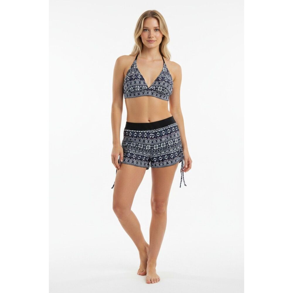 Yonique Tribal 2-Piece Halter Swimsuit Size MED